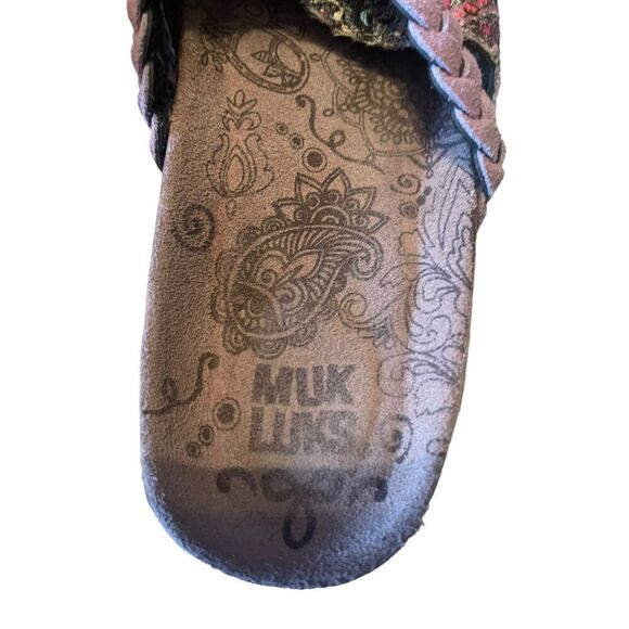 Muk Luks Womens Brown Memory Foam Slip-On Mule Beach Slider Summer Sandals Size - Picture 8 of 14